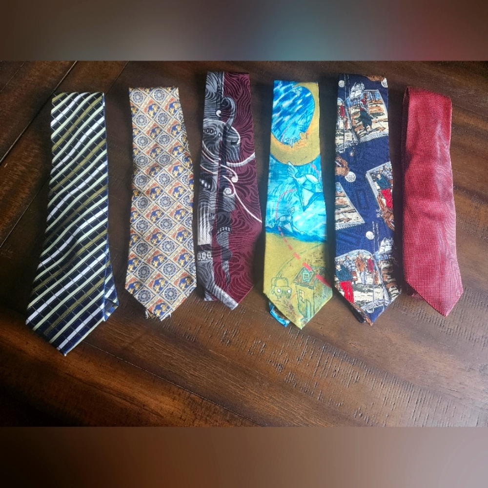 Vintage Men's Silk Ties- Beatles, Robert Stock, Museum Artifacts